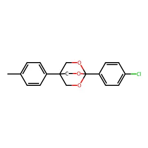 2,6,7-Trioxabicyclo(2.2.2)octane, 1-(4-chlorophenyl)-4-(4-methylphenyl)- structure