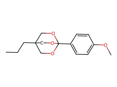 2,6,7-Trioxabicyclo(2.2.2)octane, 1-(4-methoxyphenyl)-4-propyl- structure