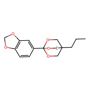 2,6,7-Trioxabicyclo(2.2.2)octane, 1-(1,3-benzodioxol-5-yl)-4-propyl- structure