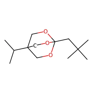 2,6,7-Trioxabicyclo(2.2.2)octane, 1-(2,2-dimethylpropyl)-4-(1-methylethyl)- structure