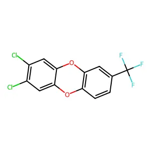 7-Trifluoromethyl-2,3-dichlorodibenzo-p-dioxin structure