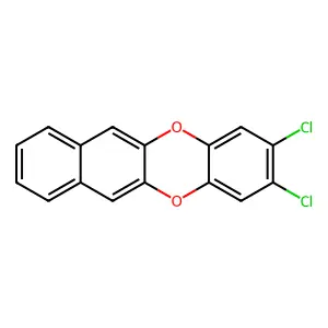 Benzo(b)naphtho(2,3-e)(1,4)dioxin, 2,3-dichloro- structure