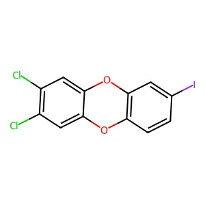 7-Iodo-2,3-dichlorodibenzo-p-dioxin structure