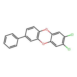 7-Phenyl-2,3-dichlorodibenzo-p-dioxin structure