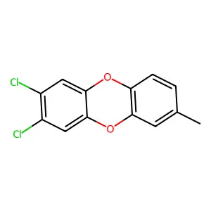 7-Methyl-2,3-dichlorodibenzo-p-dioxin structure