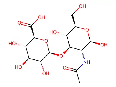beta-D-GlcpA-(1->3)-D-GlcpNAc structure
