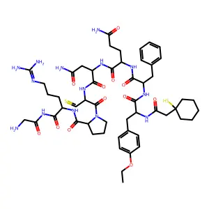 argipressin,(1-mercaptocyclohexaneacetic acid)(1)-O-ethyl-Tyr(2)- structure