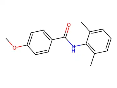 Benzamide, N-(2,6-dimethylphenyl)-4-methoxy- structure