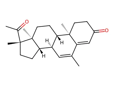 美罗孕酮 structure