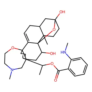 batrachotoxinin-A N-methylanthranilate structure