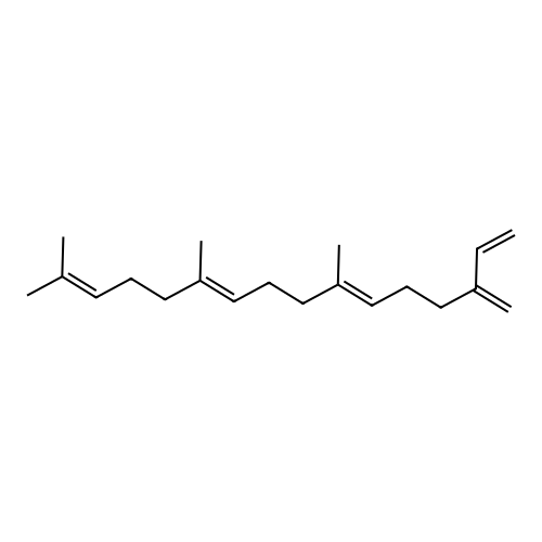 (E,E)-7,11,15-Trimethyl-3-methylene-hexadeca-1,6,10,14-tetraene structure