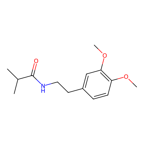 N-[2-(3,4-dimethoxyphenyl)ethyl]-2-methylpropanamide structure