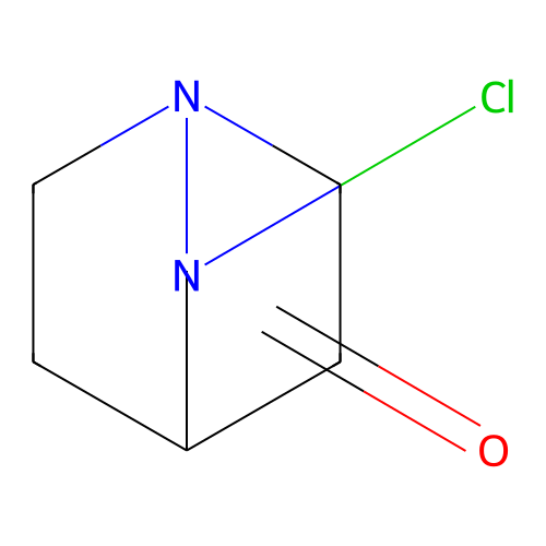 1,2-Diazabicyclo[2.2.2]octene-3-one, 2-chloro- structure
