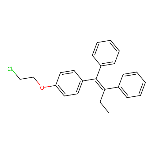 1-(2-Chloroethoxy)-4-((1E)-1,2-diphenyl-1-buten-1-yl)benzene structure
