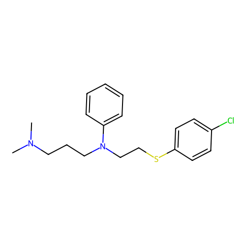 1,3-Propanediamine, N-(2-((p-chlorophenyl)thio)ethyl)-N',N'-dimethyl-N-phenyl- structure