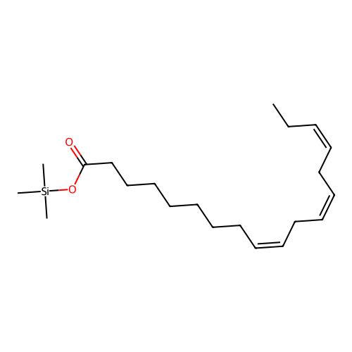 Trimethylsilyl (3Z,6Z,9Z)-3,6,9-octadecatrienoate structure