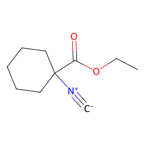 Ethyl 1-isocyanocyclohexanecarboxylate structure