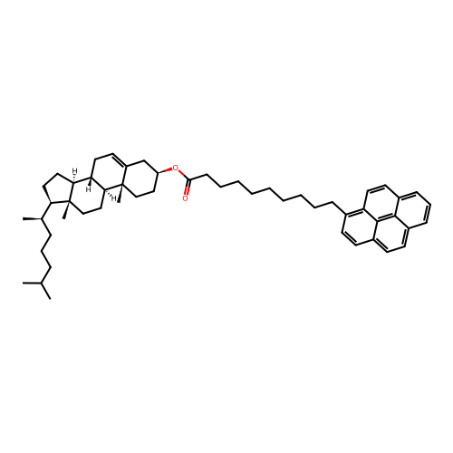 3-(10-Pyrenedecanoyl)cholesterol structure