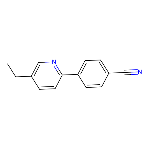 4-(5-Ethylpyridin-2-yl)benzonitrile structure