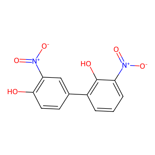 4,2'-Dihydroxy-3,3'-dinitrobiphenyl structure