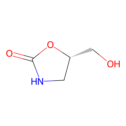 (5S)-5-(hydroxymethyl)-1,3-oxazolidin-2-one structure
