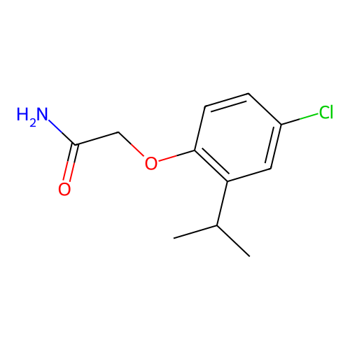 2-[4-Chloro-2-(propan-2-yl)phenoxy]acetamide structure