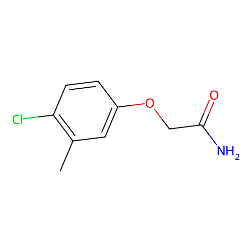 2-(4-Chloro-3-methylphenoxy)acetamide structure