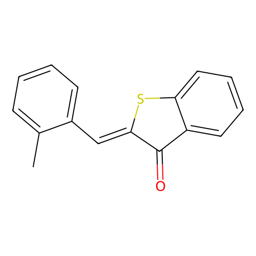 (Z)-2-(2-methylbenzylidene)benzo[b]thiophen-3(2H)-one structure