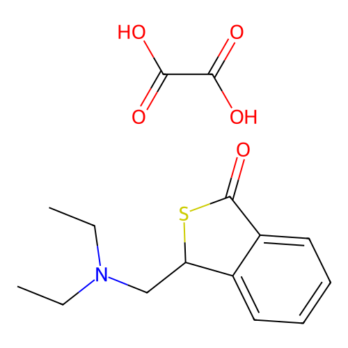 Benzo(c)thiophen-1(3H)-one, 3-((diethylamino)methyl)-, ethanedioate (1:1) structure