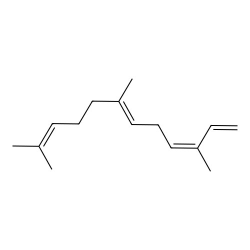 3,7,11-Trimethyl-1,3,6,10-dodecatetraene structure