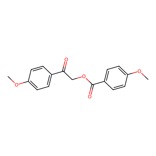 2-(4-Methoxyphenyl)-2-oxoethyl 4-methoxybenzoate structure
