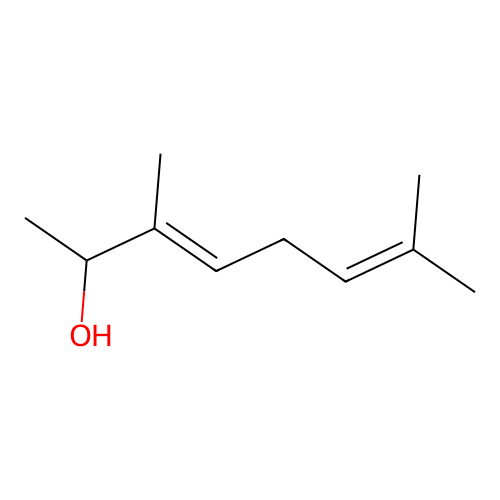 (S-(E))-3,7-Dimethyl-3,6-octadien-2-ol structure