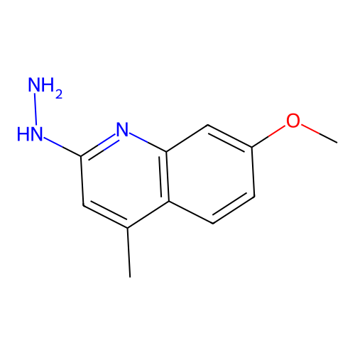 2-Hydrazinyl-7-methoxy-4-methylquinoline structure