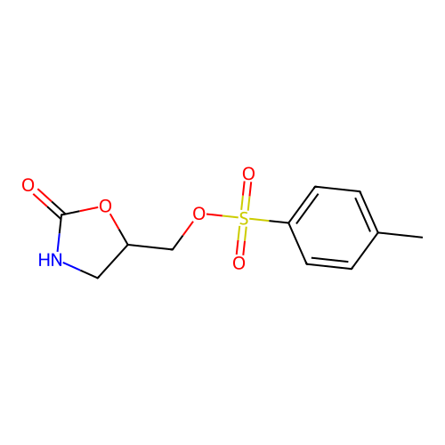 5-Tosyloxymethyl-1,3-oxazolidine-2-one structure
