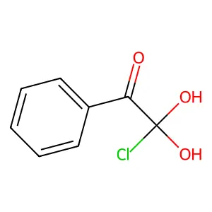 Acetophenone, 2-chlorodihydroxy- structure