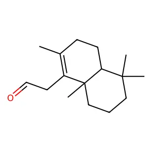 3,4,4a,5,6,7,8,8a-Octahydro-2,5,5,8a-tetramethylnaphthalene-1-acetaldehyde structure