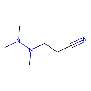 3-[Dimethylamino(methyl)amino]propanenitrile structure