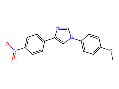 1H-Imidazole, 1-(4-methoxyphenyl)-4-(4-nitrophenyl)- structure
