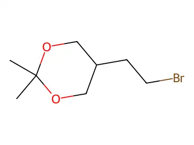 1,3-Dioxane, 5-(2-bromoethyl)-2,2-dimethyl- structure