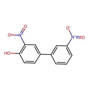 4-Biphenylol, 3,3'-dinitro- structure