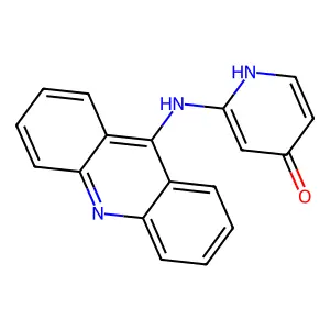 4(1H)-Pyridinone, 2-(9-acridinylamino)- structure