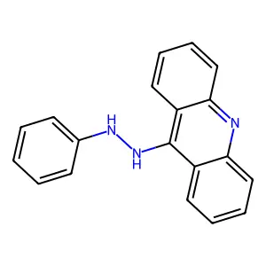Acridine, 9-(2-phenylhydrazino)- structure