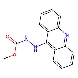 Hydrazinecarboxylic acid, 2-(9-acridinyl)-, methyl ester structure
