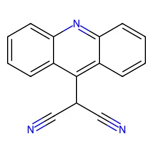 Propanedinitrile, 9-acridinyl- structure
