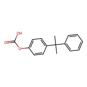 p-(1-Methyl-1-phenylethyl)phenyl hydrogen carbonate structure