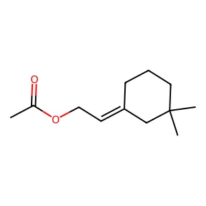 (Z)-2-(3,3-Dimethylcyclohexylidene)ethyl acetate structure