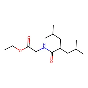 Ethyl N-(2-isobutyl-4-methyl-1-oxopentyl)glycinate structure