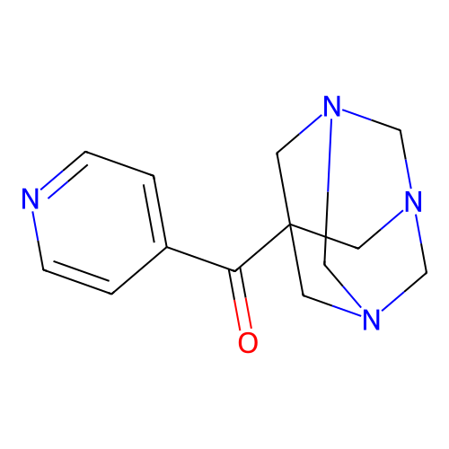 1,3,5-Triazaadamantan-7-yl(pyridin-4-yl)methanone structure