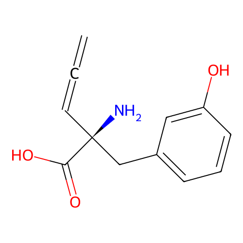 Phenylalanine, 3-hydroxy-alpha-1,2-propadienyl- structure