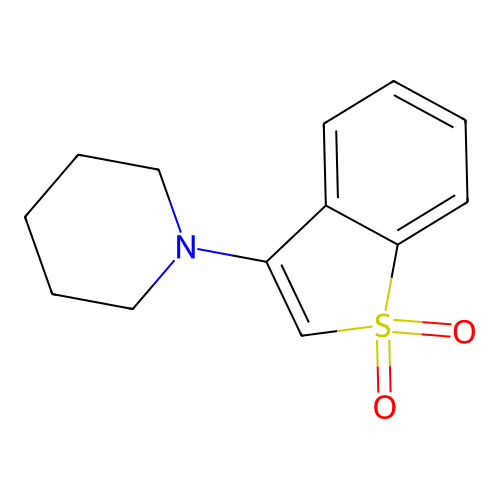 Piperidine, 1-(1,1-dioxidobenzo[b]thien-3-yl)- structure